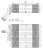 NRF 36024 Evaporator, air conditioning